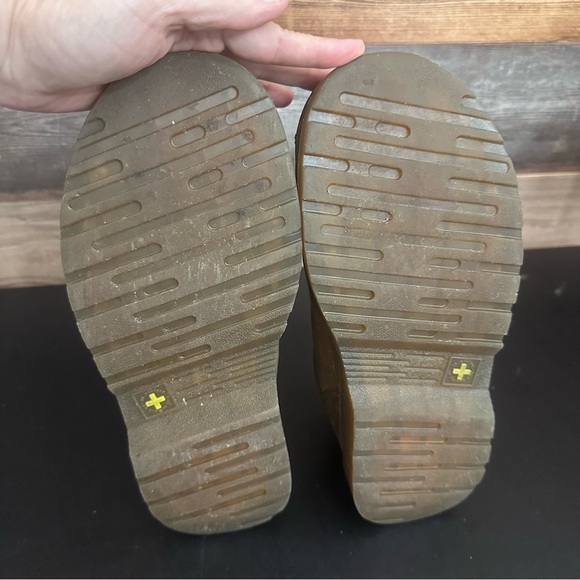 Dr. Martens Brown Casual Leather Oxford Shoes Chunky Y2K US Mens 8 Ladies 9 - Picture 9 of 10